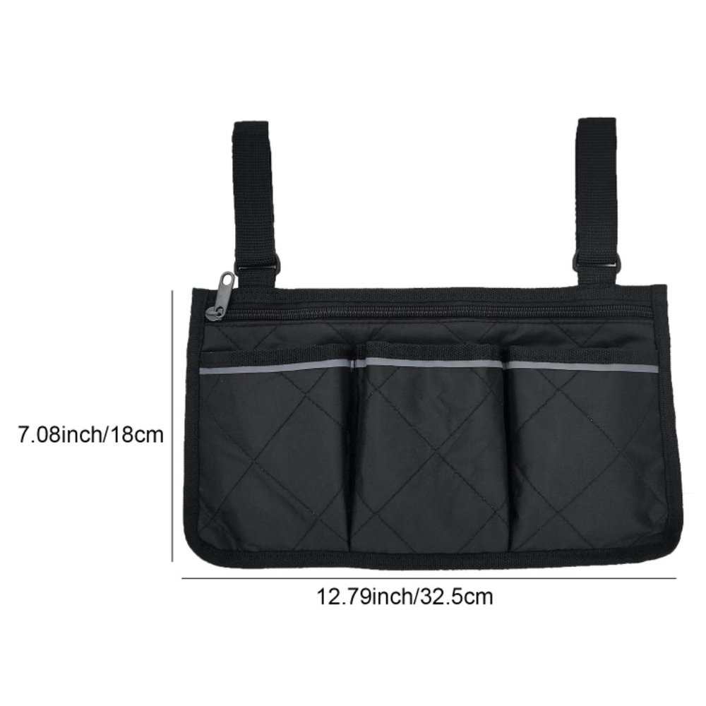 Wheelchair Side Bag with multiple pockets - Picture 4 of 7